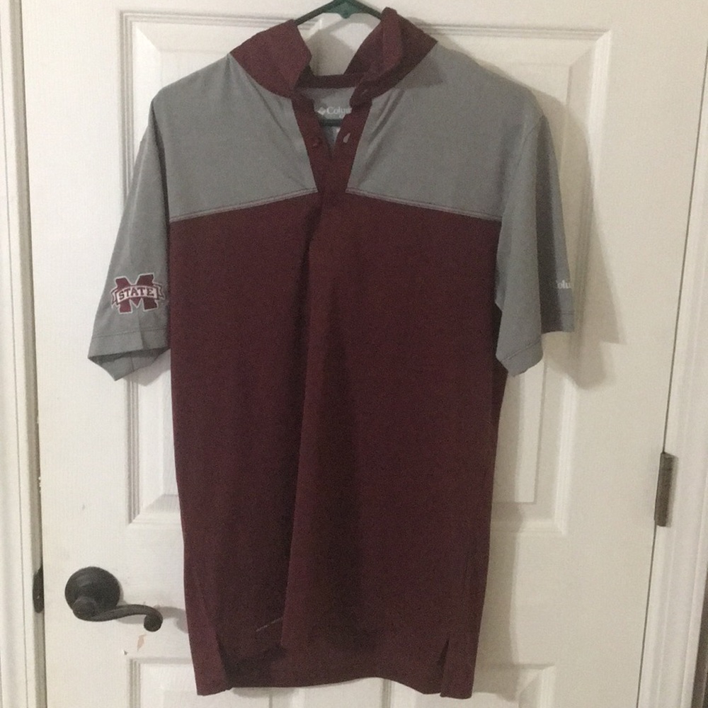 Mississippi State Columbia Golf 3 button polo.